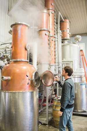 Ontario distilleries | Geoff Dillon in his distillery