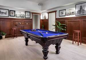 The billiards lounge at the Gladstone House