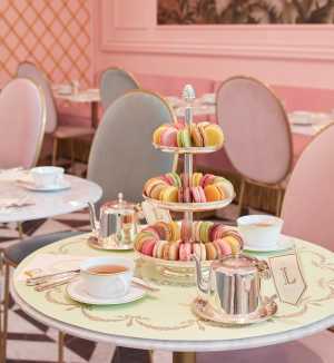 Mother's Day ideas | Macarons on a tiered stand at Ladurée