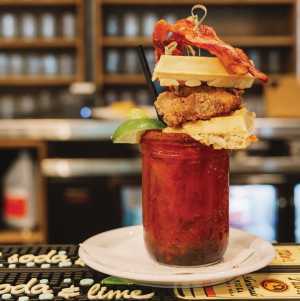 The history of the caesar cocktail | A towering, fully loaded caesar from The Beltliner