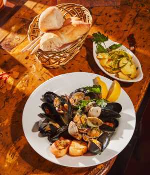 Clams and Mussels alla Buzara at Joso's in Yorkville