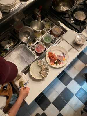 The Rosebud Toronto | Oysters are shucked and plates are prepped in the Rosebud's tiny kitchen