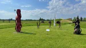 The Sculpture Garden at 13th Street Winery, Niagara