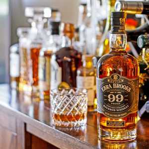 Ezra Brooks 99 and other bourbon bottles