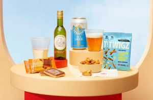 Creemore Springs Brewery on Air Canada | A spread of drinks and snacks that are now complimentary on many Air Canada flights