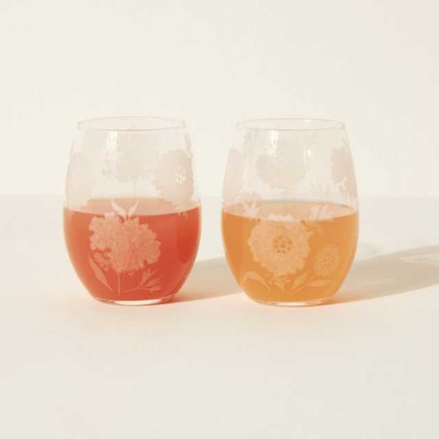Delicious Christmas gift ideas | Rose tumble glass