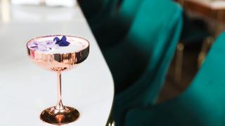A simple tropical cocktail recipe with vodka, Chambord and Strega.