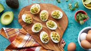 Chef Dale MacKay's avocado-lime-cumin devilled eggs recipe Chef Dale MacKay's avocado-lime-cumin devilled eggs recipe