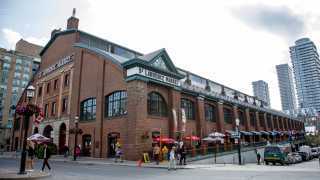 A street view of the St. Lawrence Market