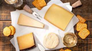 Cheeseworld online cheese shop | An assortment of cheese with wine