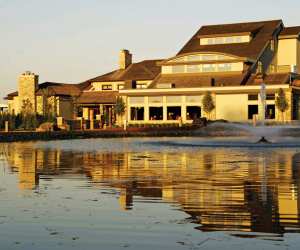 Niagara Wineries | View of Tawse Winery from across a pond