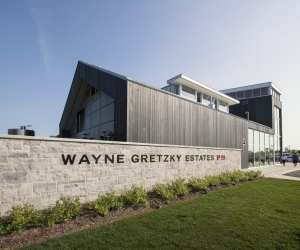 Niagara Wineries | View of beautiful Wayne Gretzky Estates winery and distillery building