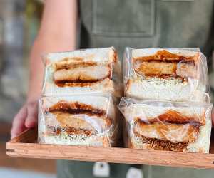 Best vegan cafés and bakeries | SKatsu Sandos at Tsuchi Cafe in Little Italy