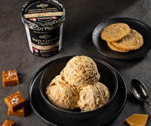 Chapman’s Salty Caramel Crunch ice cream took first place at the International Ice Cream Consortium conference