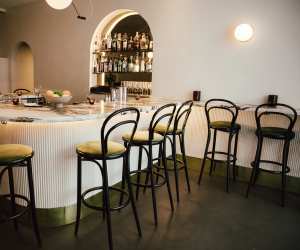 The bar at Henry's Restaurant and wine bar