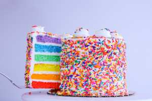 Carlo's Bakery in Port Credit | Rainbow cake from Carlo's Bakery