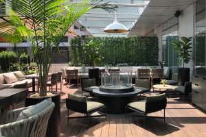 Best patios in Toronto | Lounge seating on the patio at EPOCH Bar & Kitchen Terrace
