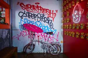 Superfresh Asian night market | Graffiti and lucky cats are part of the decor at Superfresh