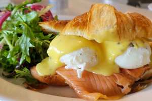 Best brunch in Toronto | Veda's Choice croissant sandwich at Mildred's Temple Kitchen