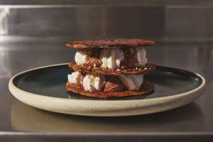 Alder restaurant review: Dark chocolate mille-feuille at Alder