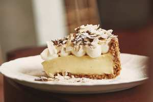 Alder restaurant review: Coconut cream pie dessert at Alder
