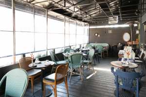 The year-round patio at The Dog & Tiger