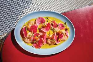 Raw fish dishes | Prawn Ceviche at Aloette