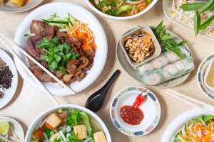 Cheap eats | A spread of dishes at Pho Rùa Vàng Golden Turtle