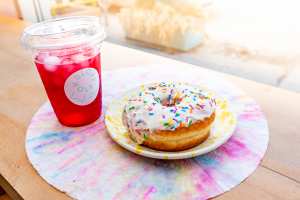 Best doughnuts in Toronto | A sprinkle doughnut at Glory Hole Doughnuts