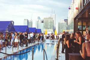 Best patios in Toronto | Lavelle's rooftop patio with a pool
