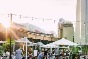 Best patios in Toronto | People gathered on The Rec Room's patio