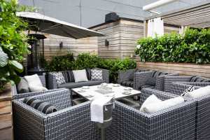 Best patios in Toronto | The patio lounge at Kasa Moto