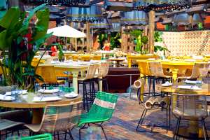 Best patios in Toronto | Seating on the patio at El Catrin in The Distillery