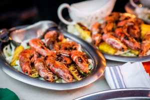 Supper clubs in Toronto | Grilled shrimp at Jeudr3di