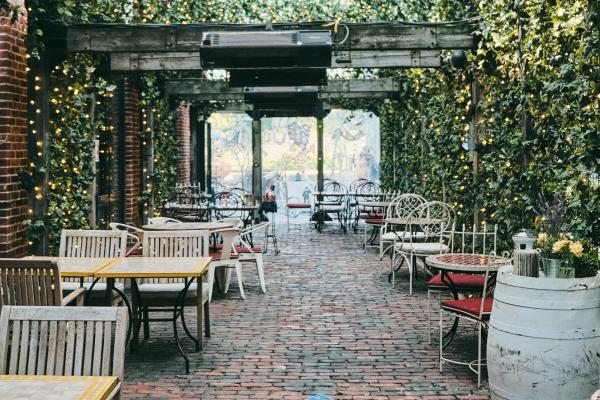 Toronto's most romantic restaurants | The patio at Cluny Bistro & Boulangerie