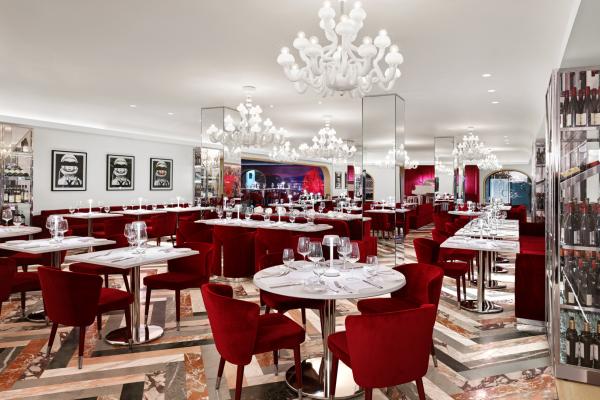 Restaurants with art | Inside the lush dining room at Sofia