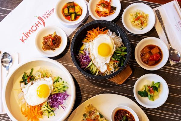 Korean restaurants Toronto | A spread of dishes at Kimchi Korea House