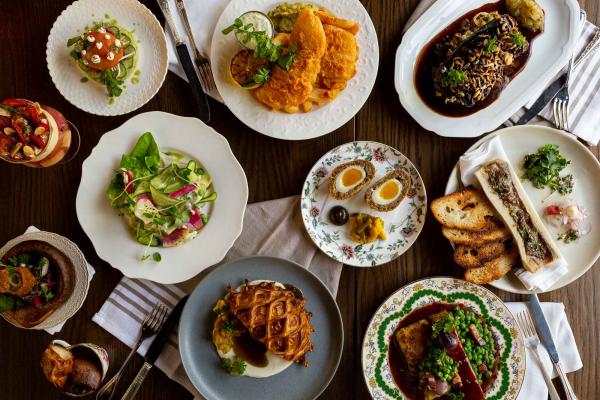 Happy hours in Toronto | A spread of dishes at The Rabbit Hole