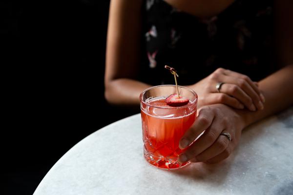 Happy hours in Toronto | The Queen of Hearts cocktail at The Rabbit Hole