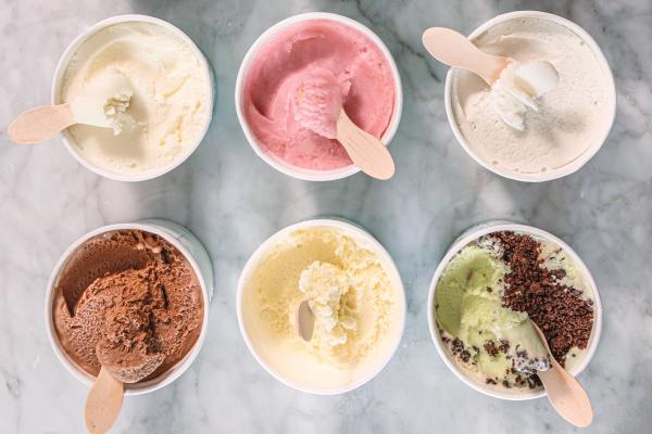 Best new Toronto restaurants | An assortment of ice cream cups from the La Glace pop-up inside Union station