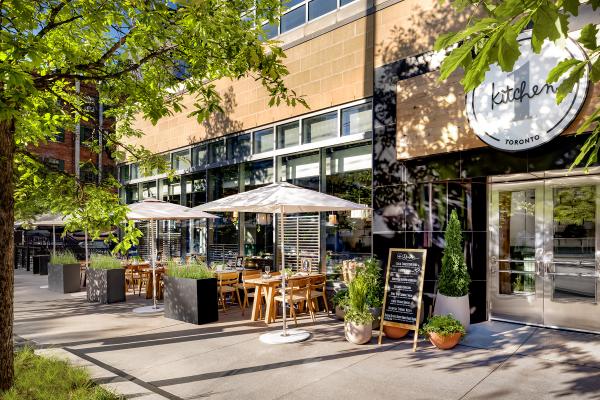 Best brunch Toronto | The patio outside 1 Kitchen restaurant at 1 Hotel Toronto