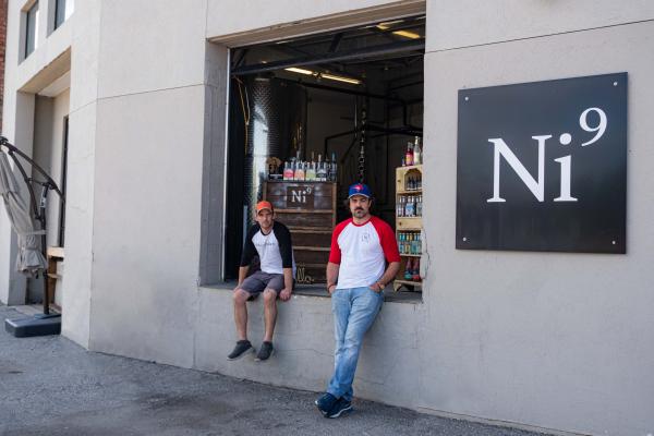 Toronto distilleries and alcohol stores | Chris Jacks of Nickel 9 Distillery standing outside