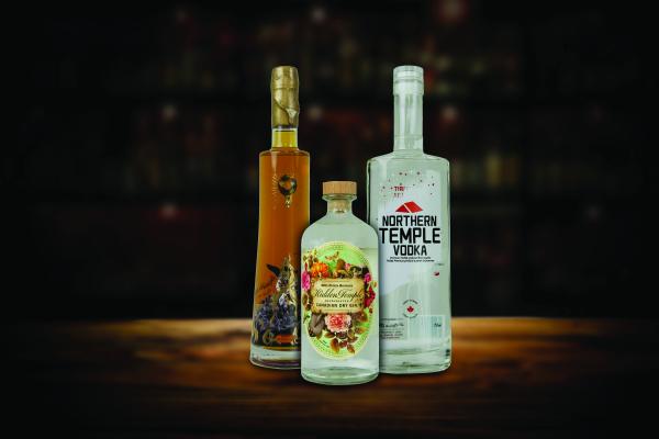 Toronto distilleries and alcohol stores | A lineup of spirits at Nickel 9 Distillery in Toronto