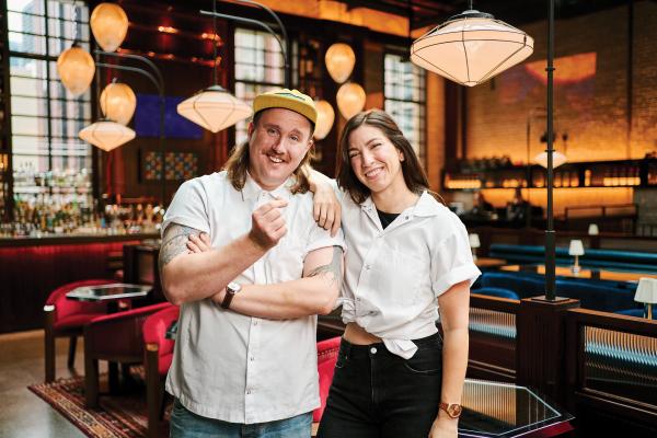 Civil Works co-owner Nick Kennedy and bar manager Élise Hanson