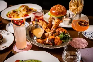 La Plume Toronto | A spread of dishes at La Plume in The Well