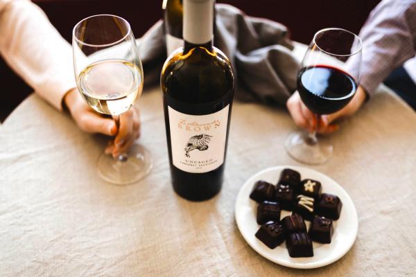 Z. Alexander Brown Uncaged Cabernet Sauvignon and chocolate
