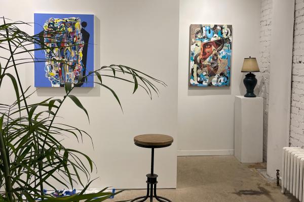 Restaurants with art | Cry Baby is a gallery in the front