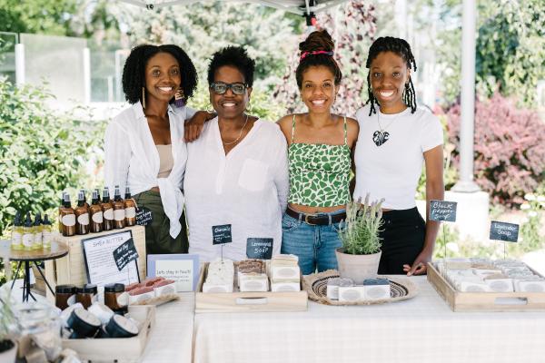 Deeply Rooted Farmers' Market | Jahdiel Watts, Carolyn Harris, Sarah Watts and Kristine Watts from SaSa Naturals Deeply Rooted Farmers' Market | Jahdiel Watts, Carolyn Harris, Sarah Watts and Kristine Watts from SaSa Naturals