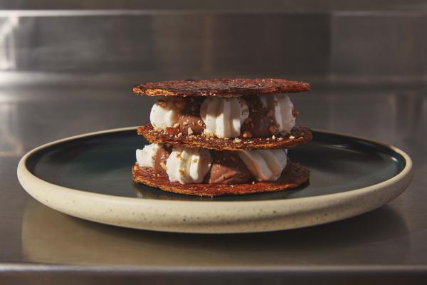 Alder restaurant review: Dark chocolate mille-feuille at Alder
