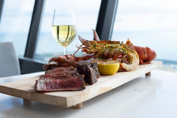 Steak and lobster at 360 The Restaurant at the CN Tower Steak and lobster at 360 The Restaurant at the CN Tower